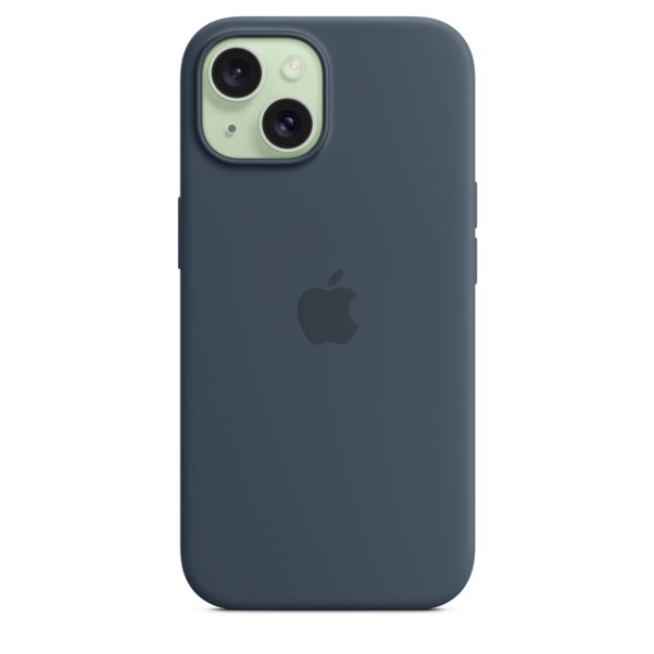 Sie sehen das Produktbild 04 von iPhone 15 Silikon Case mit MagSafe – Sturmblau iPhone 15 Silikon Case mit MagSafe – Sturmblau