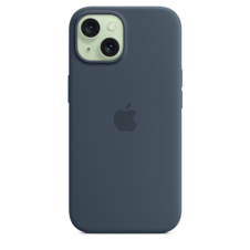 Sie sehen das Produktbild 04 von iPhone 15 Silikon Case mit MagSafe – Sturmblau iPhone 15 Silikon Case mit MagSafe – Sturmblau