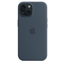 Sie sehen das Produktbild 05 von iPhone 15 Silikon Case mit MagSafe – Sturmblau iPhone 15 Silikon Case mit MagSafe – Sturmblau