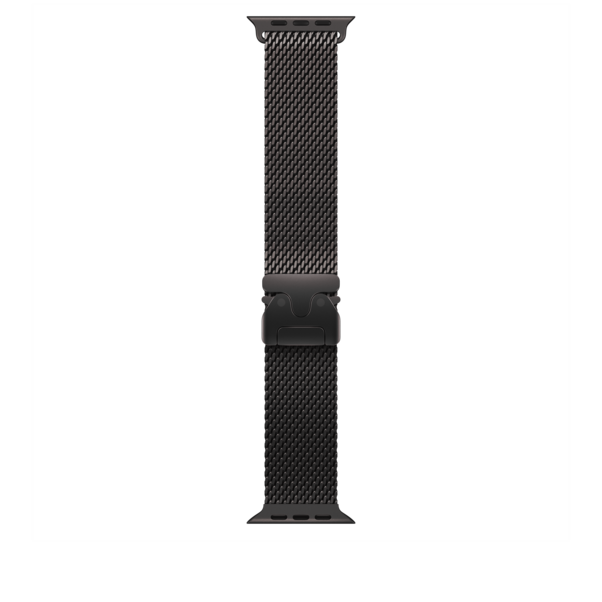 Sie sehen das Produktbild 01 von 49 mm Milanaise Armband Titan Schwarz – M 49 mm Milanaise Armband Titan Schwarz – M