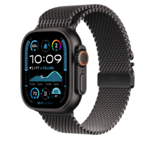 Sie sehen das Produktbild 02 von 49 mm Milanaise Armband Titan Schwarz – M 49 mm Milanaise Armband Titan Schwarz – M
