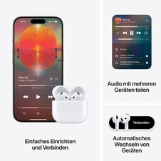 AirPods 4 mit Aktiver Geräusch­unter­drückung