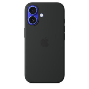 iPhone 16 Silikon Case mit MagSafe – Schwarz