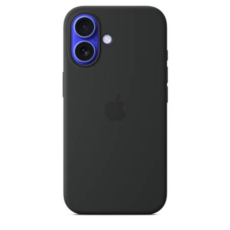iPhone 16 Silikon Case mit MagSafe – Schwarz