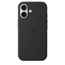 iPhone 16 Silikon Case mit MagSafe – Schwarz