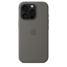 Sie sehen das Produktbild 04 von iPhone 16 Pro Silikon Case mit MagSafe – Steingrau iPhone 16 Pro Silikon Case mit MagSafe – Steingrau