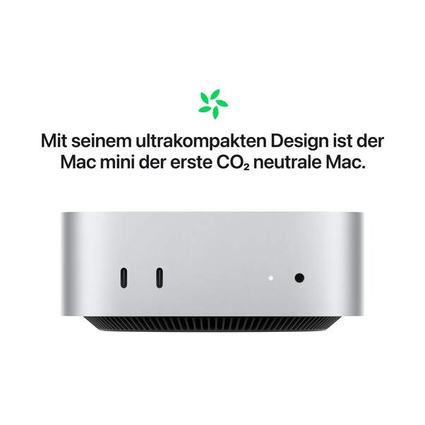 Sie sehen das Produktbild 05 von Mac mini: Apple M4 Pro Chip mit 12‑Core CPU und 16‑Core GPU, 512 GB SSD - Silber Mac mini: Apple M4 Pro Chip mit 12‑Core CPU und 16‑Core GPU, 512 GB SSD - Silber