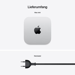 Sie sehen das Produktbild 08 von Mac mini: Apple M4 Pro Chip mit 12‑Core CPU und 16‑Core GPU, 512 GB SSD - Silber Mac mini: Apple M4 Pro Chip mit 12‑Core CPU und 16‑Core GPU, 512 GB SSD - Silber