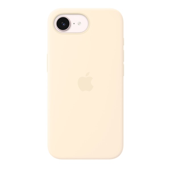 Sie sehen das Produktbild 02 von iPhone 17e Silikon Case mit MagSafe – Vanille iPhone 17e Silikon Case mit MagSafe – Vanille