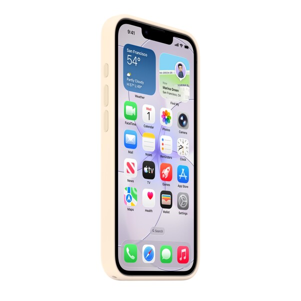 Sie sehen das Produktbild 04 von iPhone 17e Silikon Case mit MagSafe – Vanille iPhone 17e Silikon Case mit MagSafe – Vanille