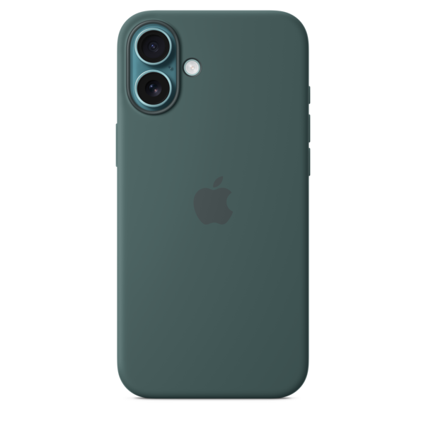 Sie sehen das Produktbild 02 von iPhone 16 Plus Silikon Case mit MagSafe – Seegrün iPhone 16 Plus Silikon Case mit MagSafe – Seegrün