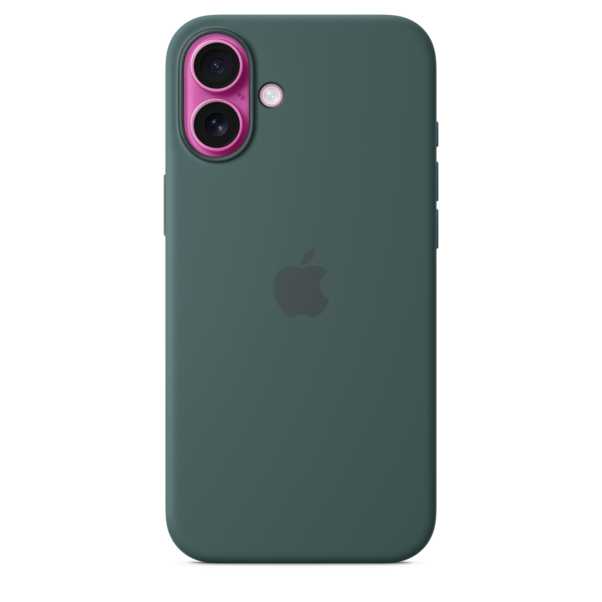 Sie sehen das Produktbild 03 von iPhone 16 Plus Silikon Case mit MagSafe – Seegrün iPhone 16 Plus Silikon Case mit MagSafe – Seegrün