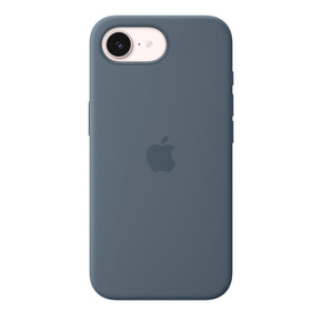 iPhone 17e Silikon Case mit MagSafe – Maritimblau