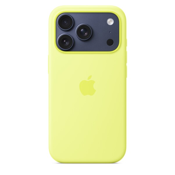 Sie sehen das Produktbild 03 von iPhone 17 Pro Silikon Case mit MagSafe - Neongelb iPhone 17 Pro Silikon Case mit MagSafe - Neongelb