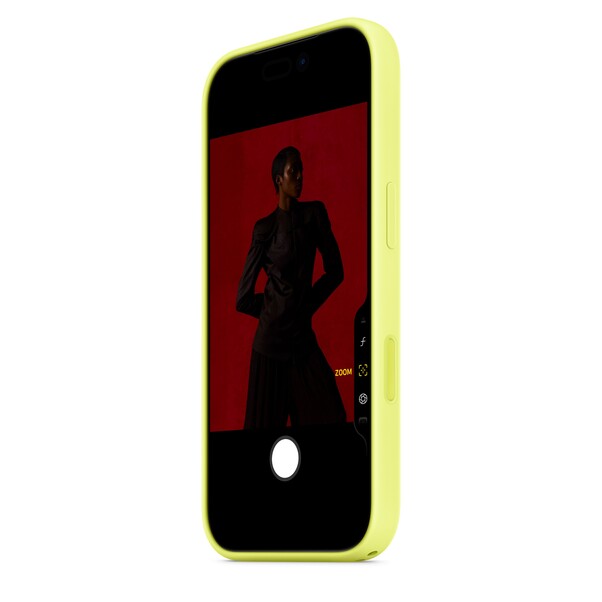 Sie sehen das Produktbild 04 von iPhone 17 Pro Silikon Case mit MagSafe - Neongelb iPhone 17 Pro Silikon Case mit MagSafe - Neongelb