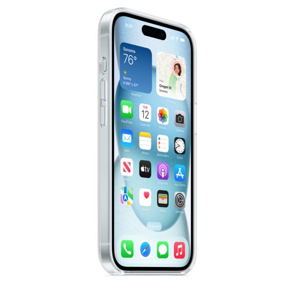 iPhone 15 Clear Case mit MagSafe