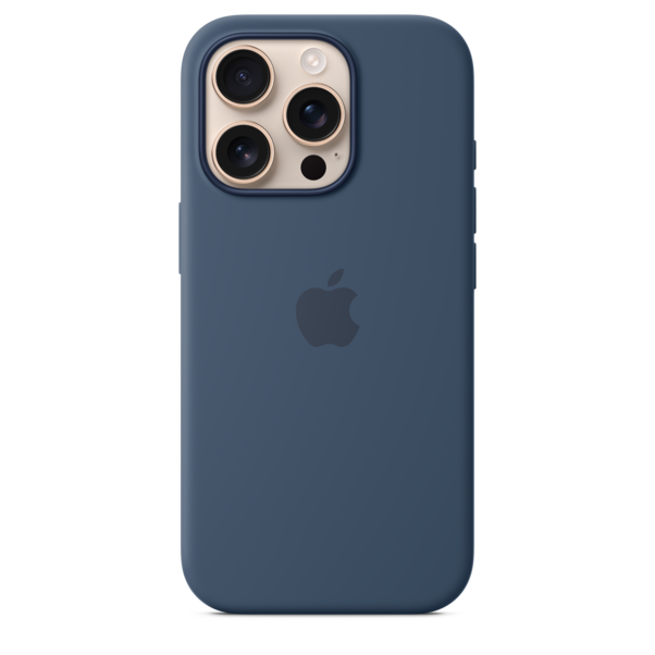 iPhone 16 Pro Silikon Case mit MagSafe – Denim