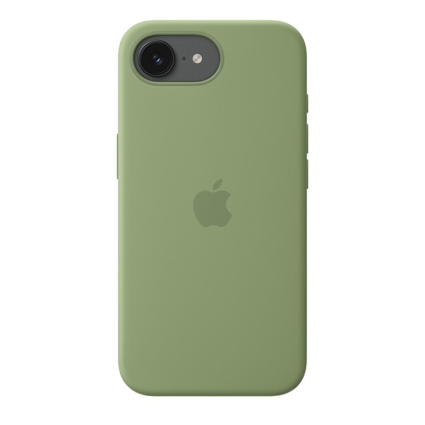 iPhone 17e Silikon Case mit MagSafe – Hellmoosgrün