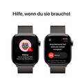 Apple Watch Series 10 GPS + Cellular, 42 mm Titangehäuse Schiefer, Milanaise Armband Schiefer