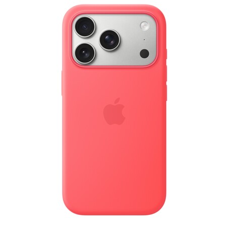 iPhone 17 Pro Silikon Case mit MagSafe - Guavepink