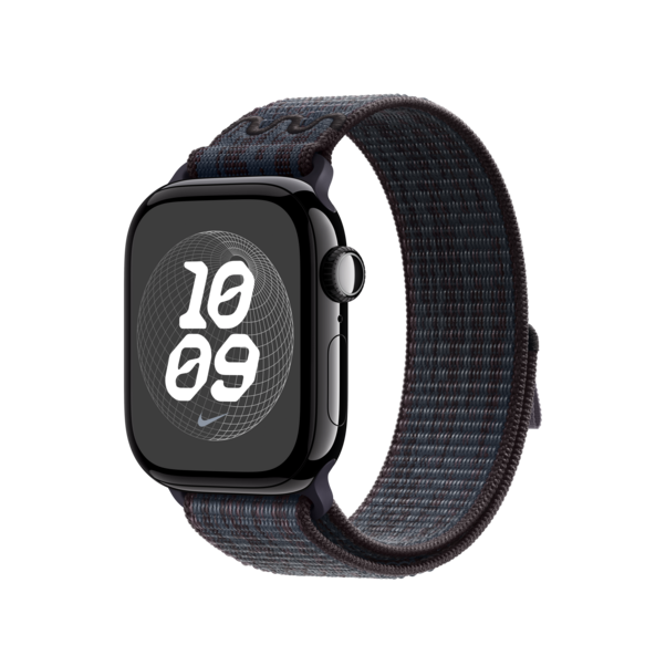 40 mm Nike Sport Loop Schwarz/Blau