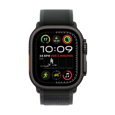 Apple Watch Ultra 2 GPS + Cellular, 49 mm Titangehäuse Schwarz, Trail Loop Schwarz – M/L