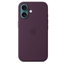 Sie sehen das Produktbild 02 von iPhone 16 Silikon Case mit MagSafe – Pflaume iPhone 16 Silikon Case mit MagSafe – Pflaume