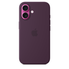 Sie sehen das Produktbild 03 von iPhone 16 Silikon Case mit MagSafe – Pflaume iPhone 16 Silikon Case mit MagSafe – Pflaume