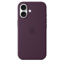 Sie sehen das Produktbild 04 von iPhone 16 Silikon Case mit MagSafe – Pflaume iPhone 16 Silikon Case mit MagSafe – Pflaume