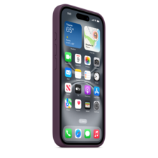 Sie sehen das Produktbild 05 von iPhone 16 Silikon Case mit MagSafe – Pflaume iPhone 16 Silikon Case mit MagSafe – Pflaume