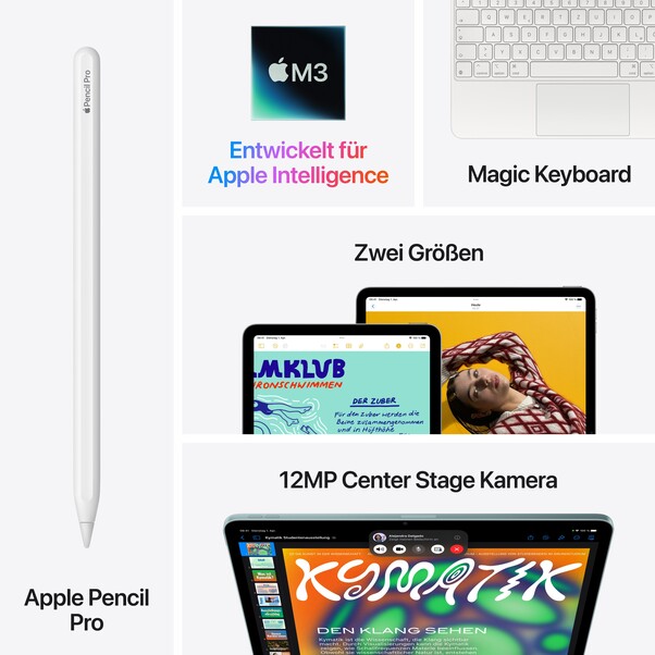13" iPad Air Wi-Fi + Cellular 512 GB - Violett (M3)