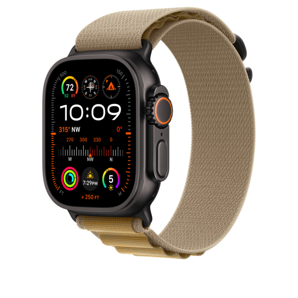 49 mm Alpine Loop Mandel – Medium – Titan Schwarz